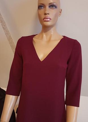 Massimo dutti! оригинал! марсаловое платье. 3