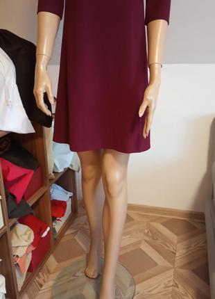 Massimo dutti! оригинал! марсаловое платье. 4