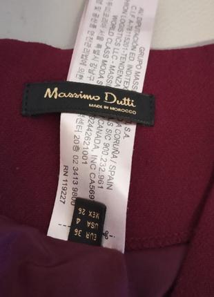 Massimo dutti! оригинал! марсаловое платье.2 фото