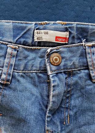 Бриджі довгі шорти джинсові на зріст 116 5-6 років3 фото