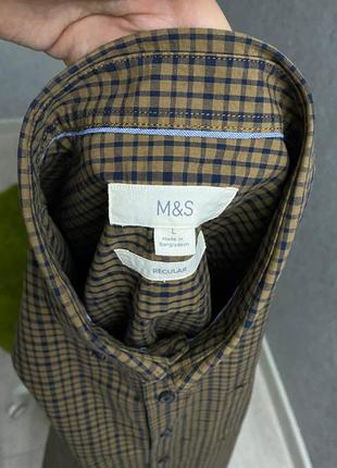 Клетчатая рубашка от бренда m&s5 фото