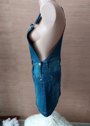 💙💛💖 крутой джинсовый сарфафан темно-синего цвета4 фото
