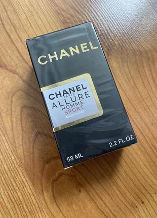 Мужской аромат chanel allure homme sport 58 ml.1 фото