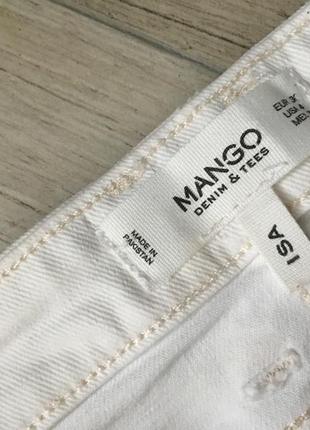 Белые джинсы mango / білі джинси5 фото
