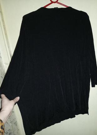Стрейч,трикотажная блузка с красивой вышивкой,бохо,большого размера,cityknits5 фото