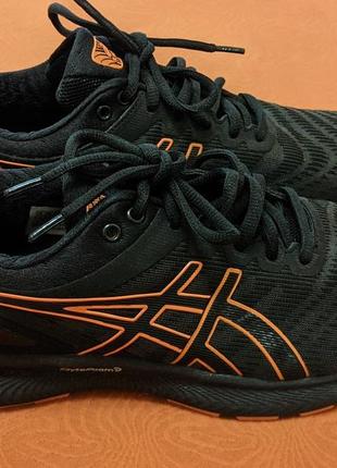 Нові чоловічі кросівки чорні з померанчевим asics gel nimbus 22 black orange. (асікс гель німбус 22)