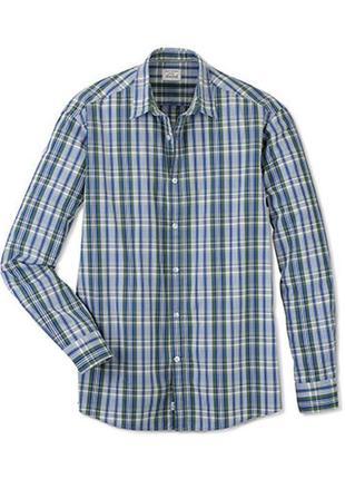 Комфортная качественная рубашка из био хлопка от tchibo (германия)2 фото