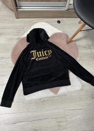 Велюровое худи от juicy couture