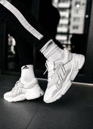 Мужские кроссовки adidas ozweego white3 фото