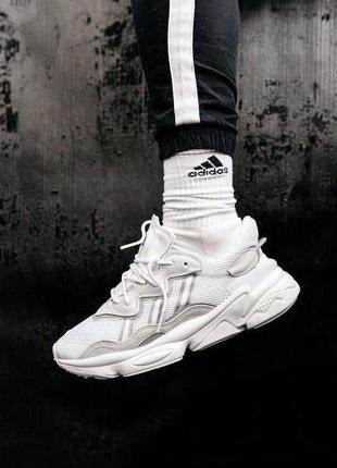 Мужские кроссовки adidas ozweego white6 фото