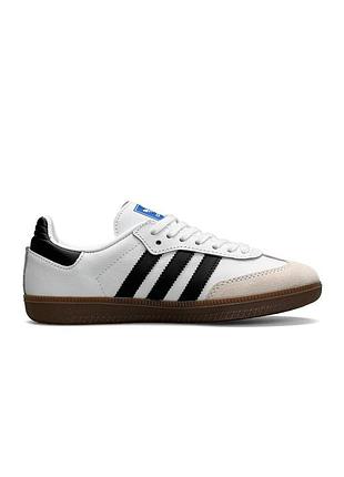 Жіночі кросівки adidas originals samba og white black