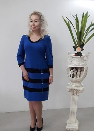 Стильное платье сукня батал, одежда больших размеров