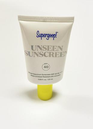 Сонцезахисний засіб, supergoop! unseen sunscreen spf 40 pa+++, 20 ml