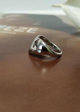 Посріблене кільце серце мінімалізм каблучка кольцо сердечко перстень покриття срібло 9256 фото