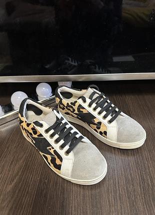 Кеды натуральная замша и натуральный мех dune