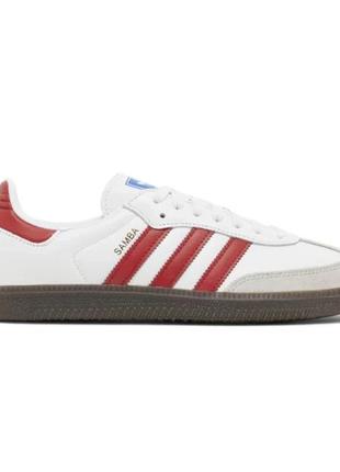 Adidas samba og 'white scarlet' 38