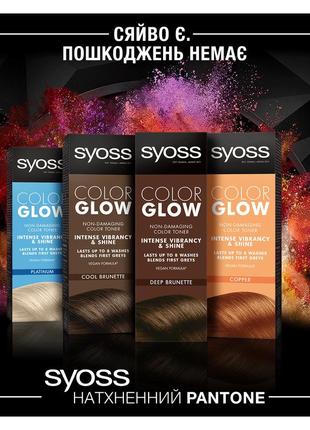 Тонувальний бальзам для волосся syoss color glow platin blond5 фото