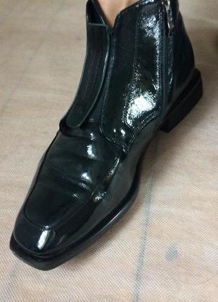 Женские демисезонные кожаные ботинки на полную ножку brocoli2 фото