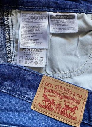 Сині джинси levi's 711 skinny оригінал середня посадка8 фото