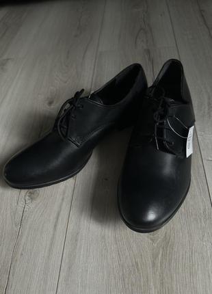 Туфли ботинки кожаные размер 40 кожа новые натуральные класические