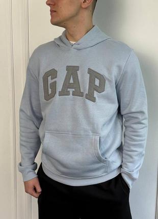 Чоловіча кофта худі gap ice blue оригінал