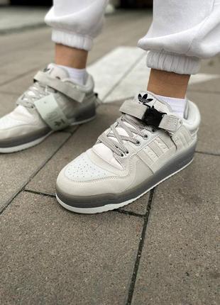 Кросівки адідас форум чоловічі adidas forum low grey x bad bunny (36рр - 45рр), мужские кроссовки адидас, кросівки адідас жіночі10 фото