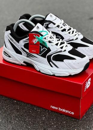 New balance кроссовки черно-белые в сетку 40-44р4 фото