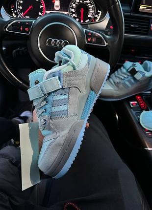 Adidas forum low x x bad bunny light blue ❤️36рр-45рр❤️ кроссовки женские адедас форум, кроссовки женккие адидас, кроссовки мужские адедас4 фото