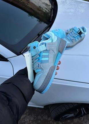 Adidas forum low x x bad bunny light blue ❤️36рр-45рр❤️ кроссовки женские адедас форум, кроссовки женккие адидас, кроссовки мужские адедас3 фото