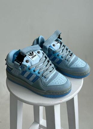 Adidas forum low x x bad bunny light blue ❤️36рр-45рр❤️ кроссовки женские адедас форум, кроссовки женккие адидас, кроссовки мужские адедас7 фото