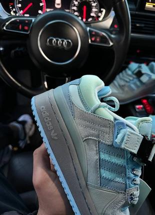 Adidas forum low x x bad bunny light blue ❤️36рр-45рр❤️ кроссовки женские адедас форум, кроссовки женккие адидас, кроссовки мужские адедас5 фото