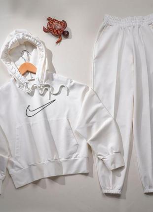 Женский базовый весенний спортивный костюм худи + штаны