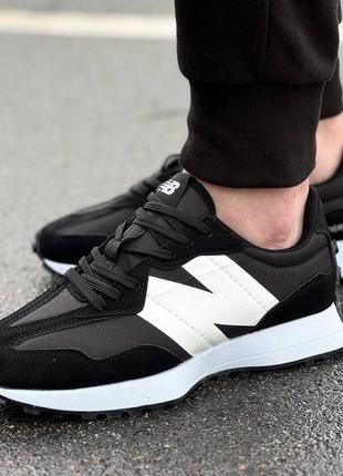 New balance кроссовки замш, текстиль, черно-белые6 фото