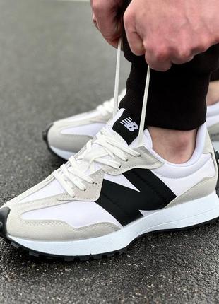 New balance кроссовки замш, текстиль. черно-белые3 фото