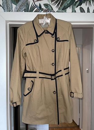 Брендовий тренч, плащ orsay р40 м-l 100% бавовна