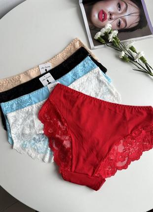 Набор трусиков 5шт сетевые красивые женские трусы