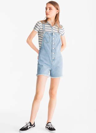 Літній комбінезон джинсовий з шортами жіночий clockhouse від c&a ромпер2 фото