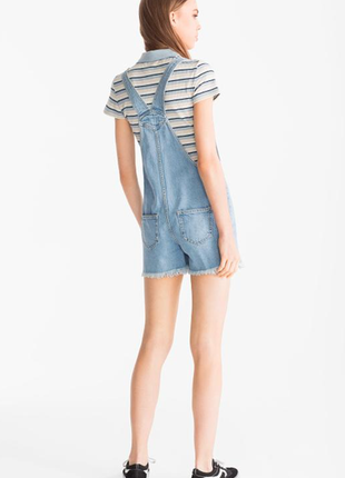 Літній комбінезон джинсовий з шортами жіночий clockhouse від c&a ромпер3 фото