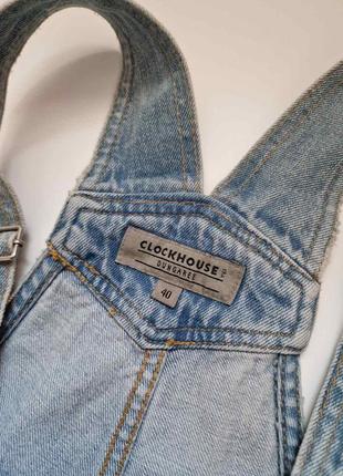 Літній комбінезон джинсовий з шортами жіночий clockhouse від c&a ромпер5 фото