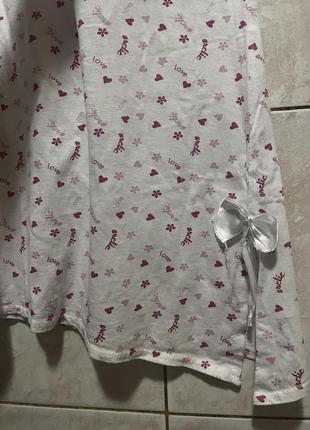 Вінтажна асиметрична нічна сорочка нічненька з кружевом3 фото