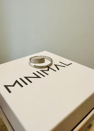 Серебряная кольца «возмутимость» украинского бренда minimal4 фото