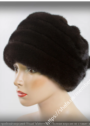 💜шапка женская натуральная норковая💜50-54-55-56-57-58