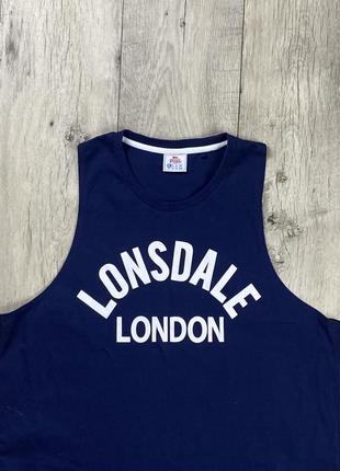 Lonsdale london майка безрукавка xl размер спортивная с принтом оригинал4 фото