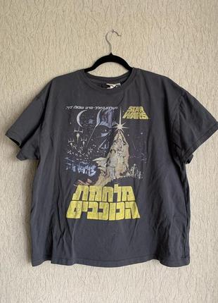 Серая футболка с принтом h&amp;m star wars