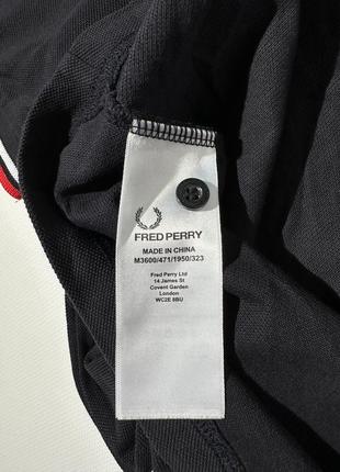 Поло fred perry чёрное5 фото