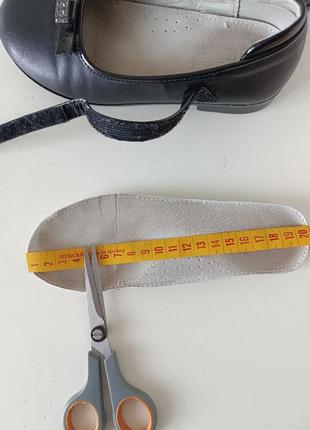 Р 31 устілка 20 см шкіряні ошатні туфлі з анатомічною устілкою на дівчинку4 фото