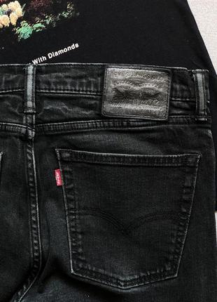 Оригинал levi's 510 серо-черные графитовые джинсы 31 размер7 фото