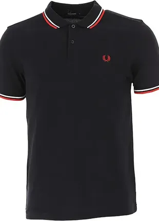 Поло fred perry чёрное1 фото