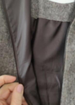 Теплый в составе шерсть стильный сарафан р.  48 m/l цвет бежевый капучино3 фото