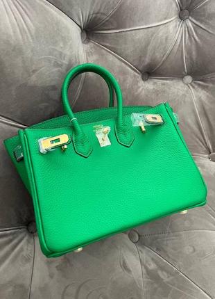 Зелёная сумка hermes birkin 25